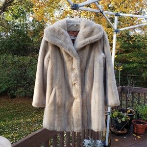Tissavel of France faux fur coat